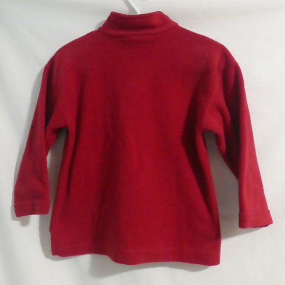 CITYSCAPE KIDS | size 8 | Red 1/4 Zip Fleece Embroidered Shirt | Made In Canada - Picture 2 of 12